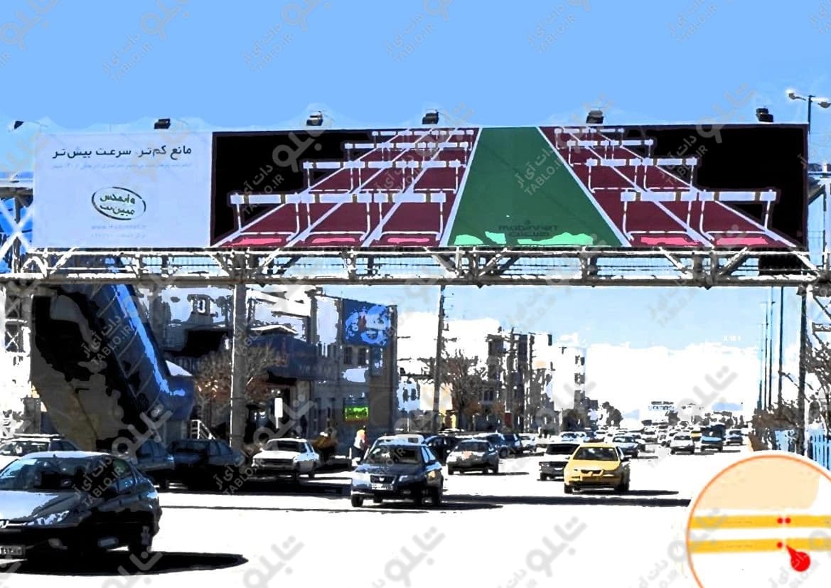 پیشانی پل میدان ارتش زنجان