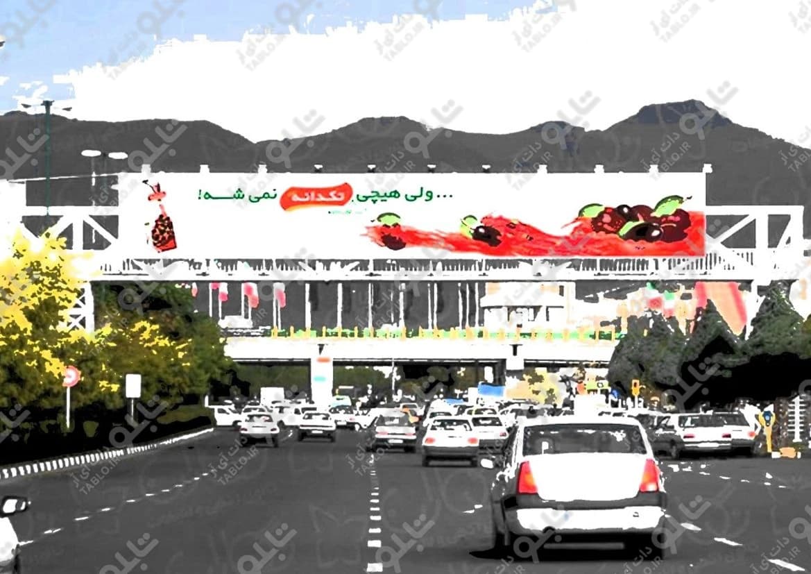 پیشانی پل میدان ولیعصر زنجان