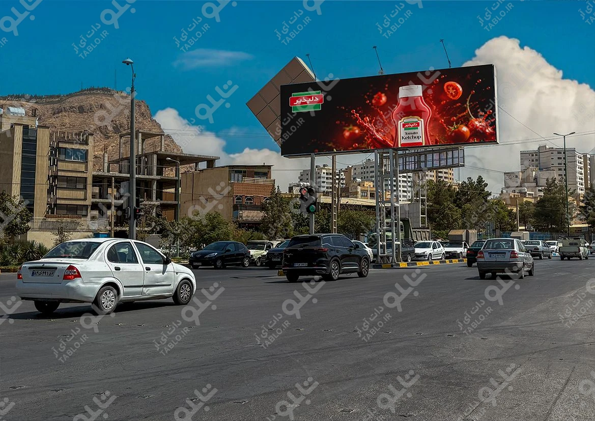 بیلبورد دو طرفه محدوده درچه